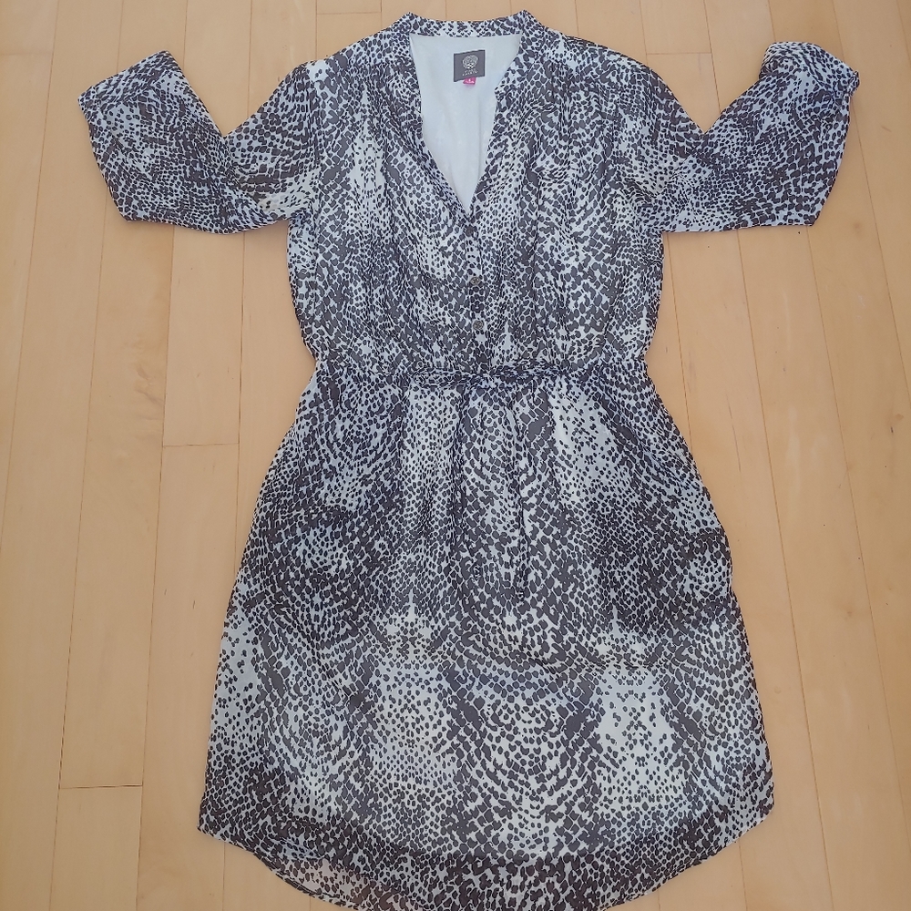 Vince Camuto Animal Print Shirt Dress